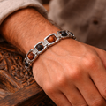 Silver Plated Rudraksha Karungali Bracelet