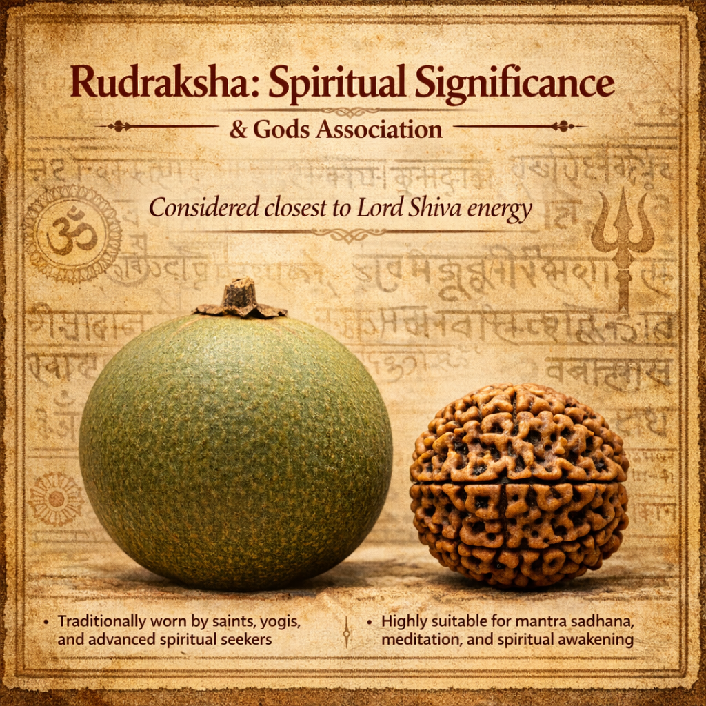 Gold Plated Round Rudraksha Bracelet