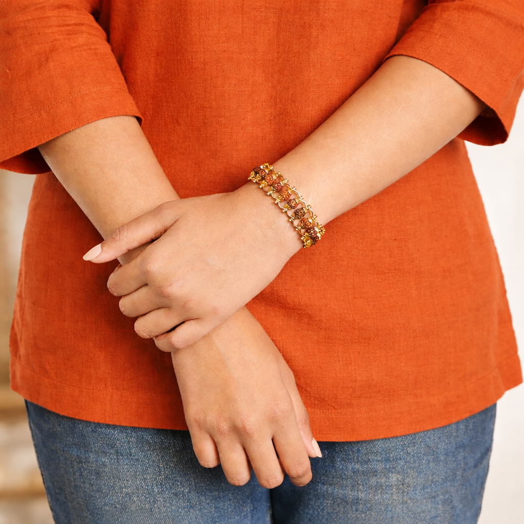 Viral Rudraksha Chain Bracelet