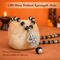Om Shiva Karungali Necklace with Trishool Pendant