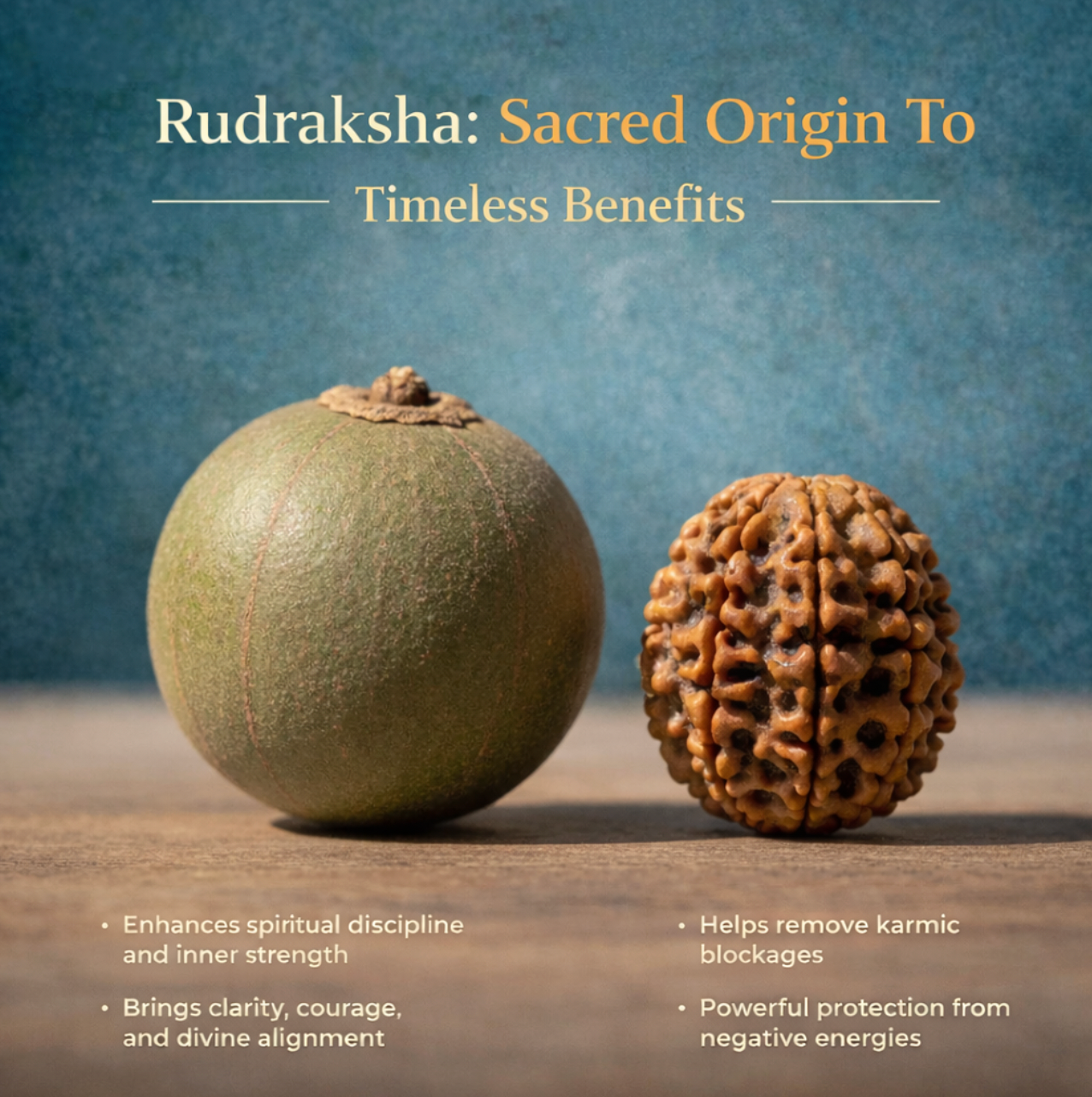Gold Plated Rudraksha Om Trishool Necklace